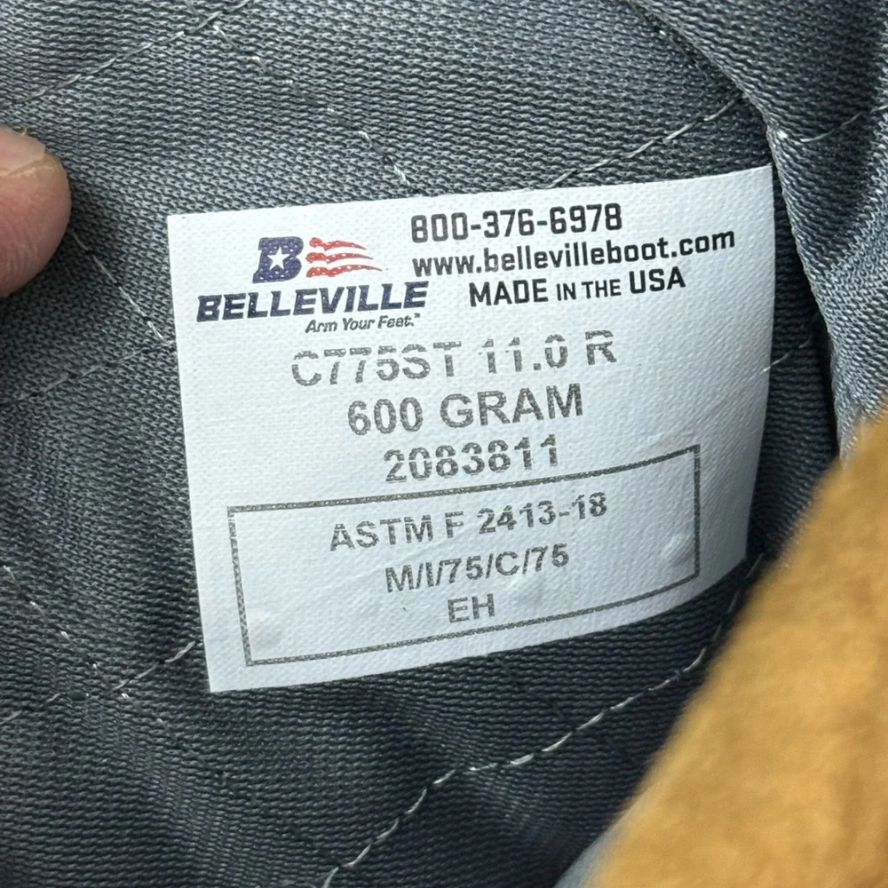 BELLEVILLE C775ST - INSULATED STEEL TOE WATERPROOF BOOT - COYOTE BROWN - Picture 6 of 9